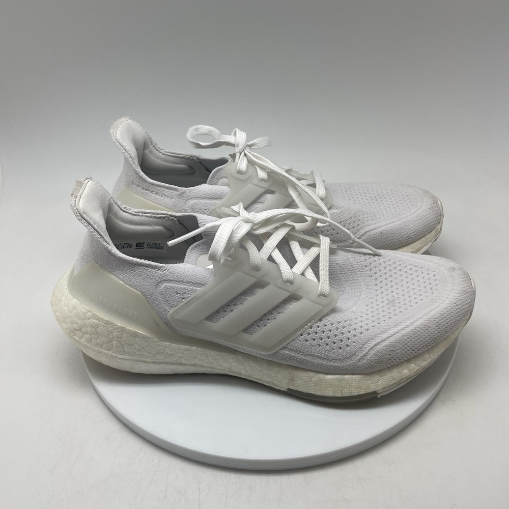 Adidas Sneakers Womens 8.5 Ultraboost 21 All White FY0403 Running Gym‎ Shoes